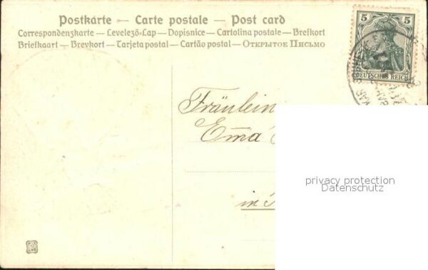 Trachten Kinder Neujahr Bahnpoststempel – Bild 2
