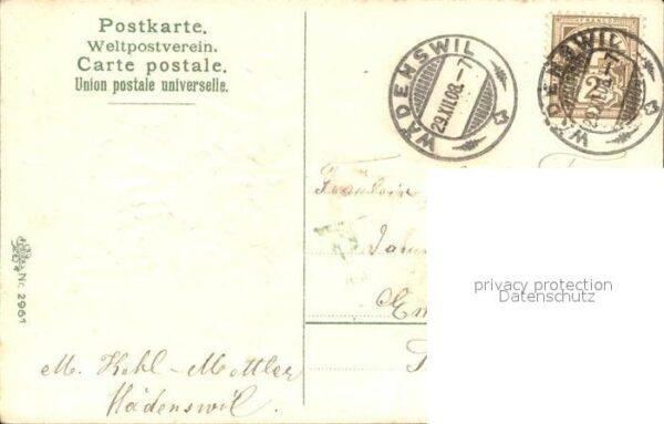 Rosen Maiglöckchen Neujahr Litho – Bild 2