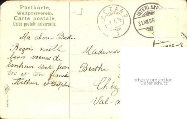 Neujahr Flieder Litho – Bild 2