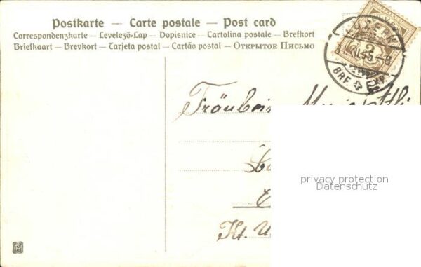 Neujahr Windmühle Litho Hasen – Bild 2