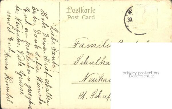 Neujahr Stechpalme Psalm Litho – Bild 2