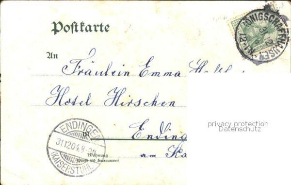 Engel Rosen Neujahr Litho – Bild 2