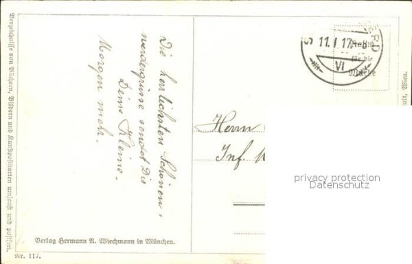Kuenstlerkarte W. Bernatzik Vor der Entscheidung Nr. 1 – Bild 2