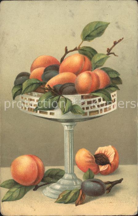Obst Pfirsiche Pflaumen Schale