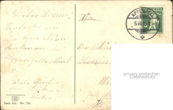Verlag Photochromie Nr. 750 Serie 505 Alpenrosen – Bild 2