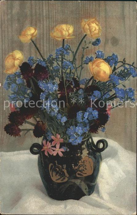 Blumen Trollblumen Vergissmeinnicht Männertreu