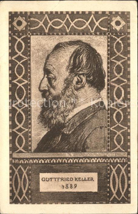 Keller Gottfried Bundesfeier-Postkarte