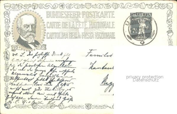 Keller Gottfried Bundesfeier-Postkarte – Bild 2