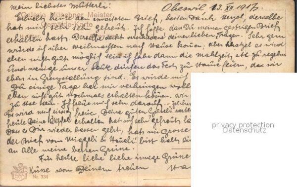 Verlag Galerie Muenchner Meister Nr. 334 H. Gitter Schwalben – Bild 2