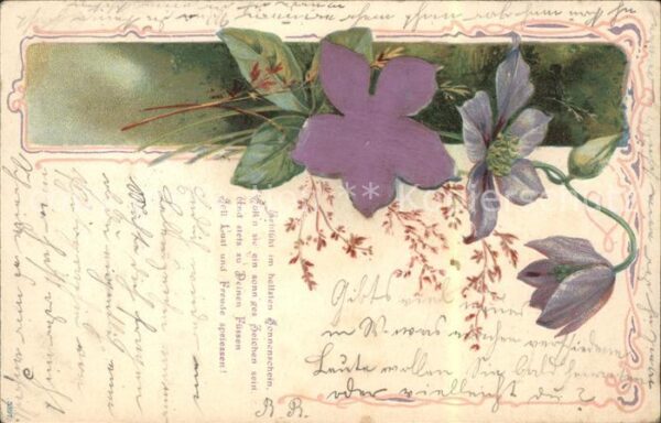 Blumen Gedicht Litho