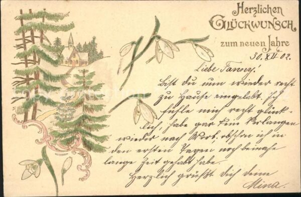 Neujahr Schneeglöckchen