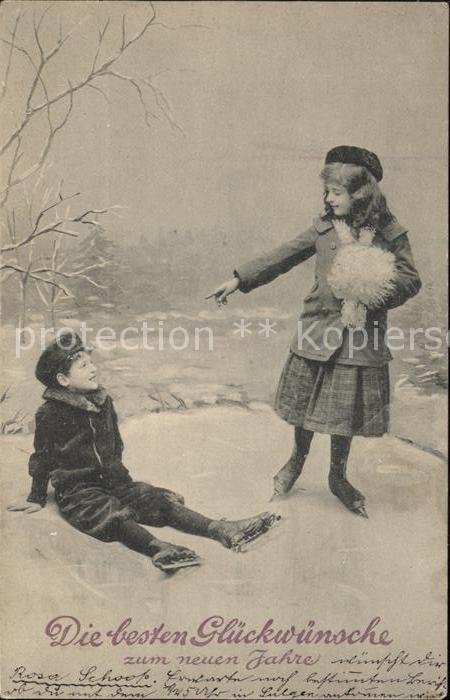 Schlittschuhlaufen Eislaufen Kinder Muff Neujahr