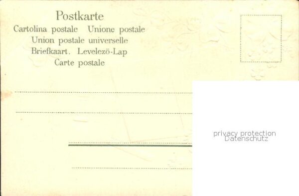 Neujahr Brief Stempel Kleeblätter Vergissmeinni – Bild 2