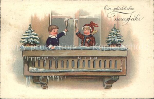 Kinder Child Enfants Sekt Neujahr