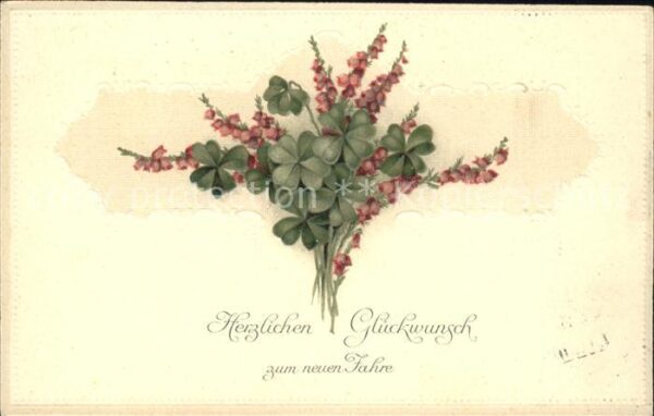 Neujahr Kleeblätter