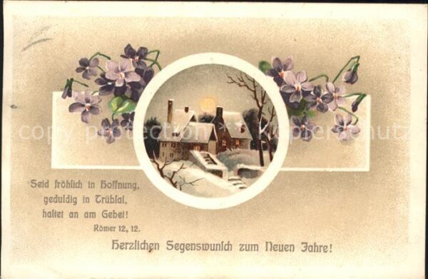 Neujahr Veilchen Psalm Römer 1212.