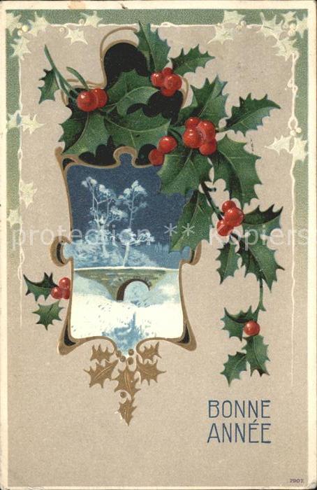 Neujahr Stechpalme