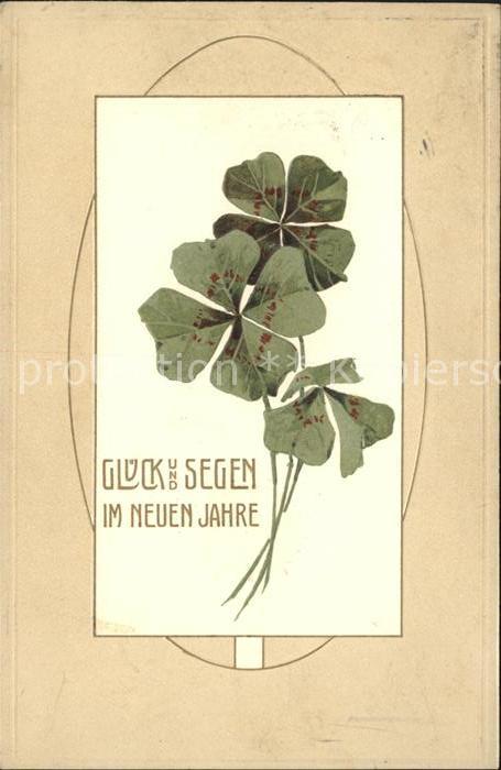 Neujahr Kleeblätter