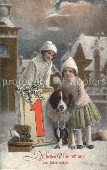 Bernhardiner Kinder Datum 1. Januar Neujahr