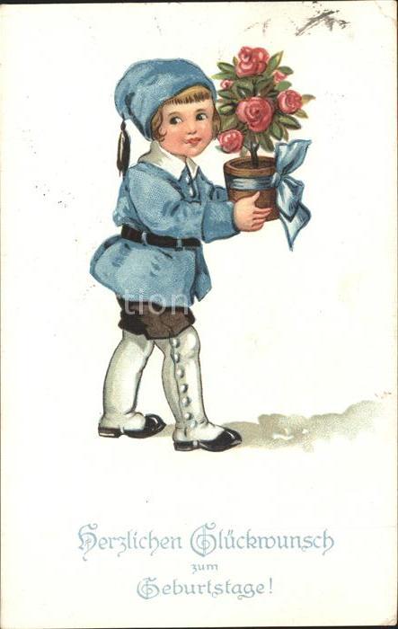 Kinder Child Enfants Blumen Geburtstag