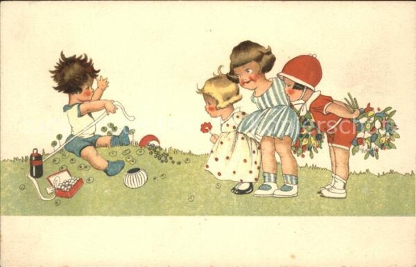 Kinder Child Enfants Blumen