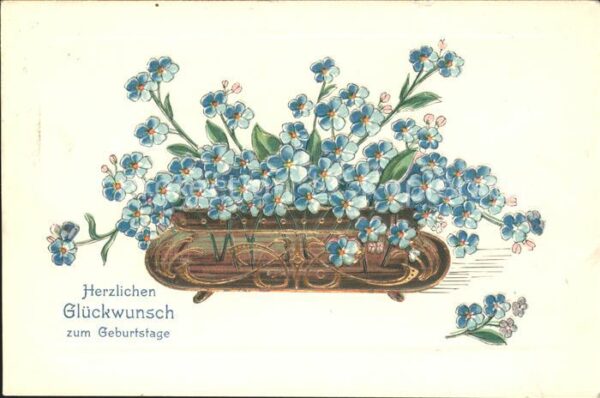 Geburtstag Glückwunsch Vergissmeinnicht