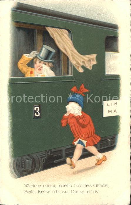 Eisenbahn Abschied weinen Zylinder Gedicht Spruch