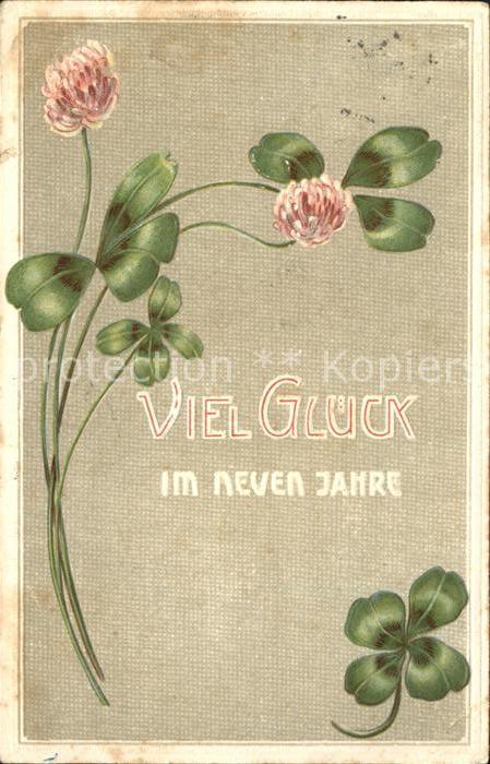 Neujahr Kleeblätter