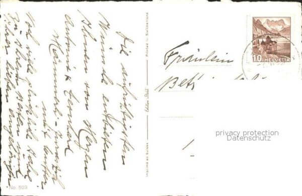 Kuenstlerkarte Ar. Stutz Nr. 503 Blumen Glückwunsch Ge – Bild 2