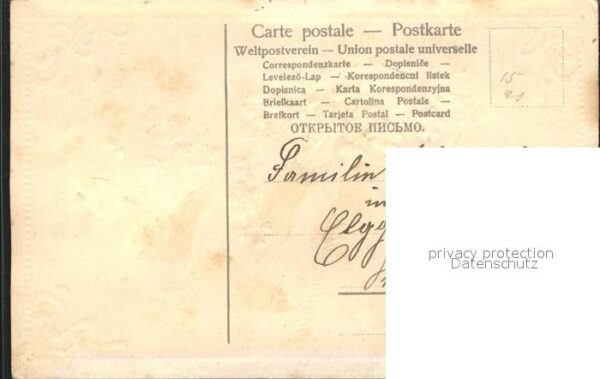 Brieftaube Carrier Pigeon voyageur Vergissmeinnicht Glückwunsch Neujahr – Bild 2