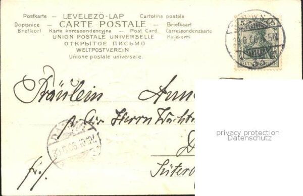 Geburtstag Veilchen Vase Litho – Bild 2