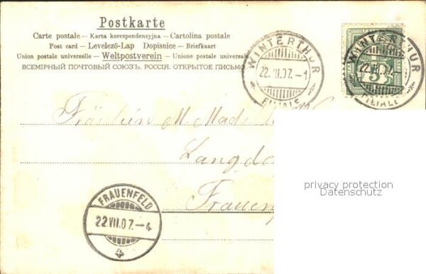 Geburtstag Glückwunsch Vergissmeinnicht Litho – Bild 2