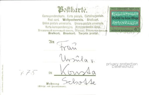 Geburtstag Glückwunsch Maiglöckchen Barock Gedicht – Bild 2