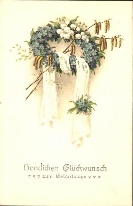 Geburtstag Maiglöckchen Vergissmeinnicht Haseln