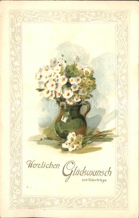 Geburtstag Margeriten Vase