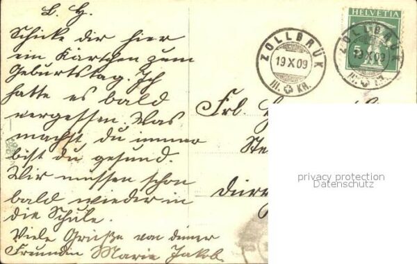 Geburtstag Glückwunsch Rosen Litho – Bild 2