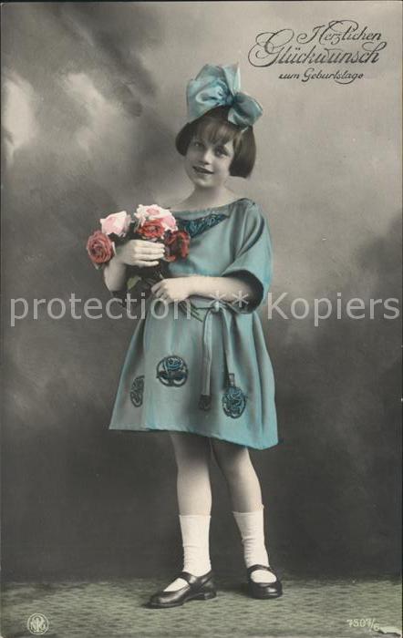 Foto NPG Nr. 7507/6 Glückwunsch Geburtstag Mädchen R