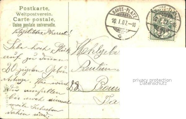 Geburtstag Glückwunsch Blumen Litho – Bild 2