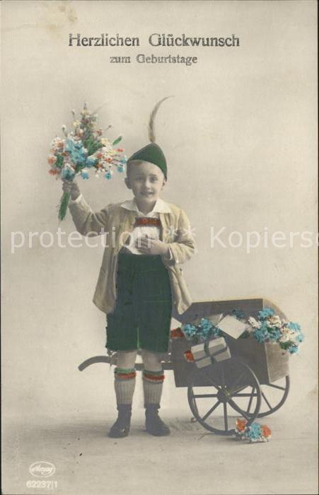 Foto Amag Nr. 62237/1 Kind Glückwunsch Geburtstag Blu