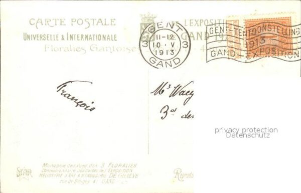 Exposition Universelle Gand 1913 Pavillon de la Ville de Bruxelles – Bild 2