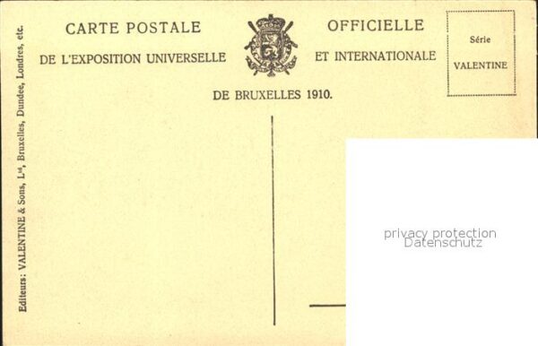 Exposition Universelle Bruxelles 1910 Le Grand Palais – Bild 2