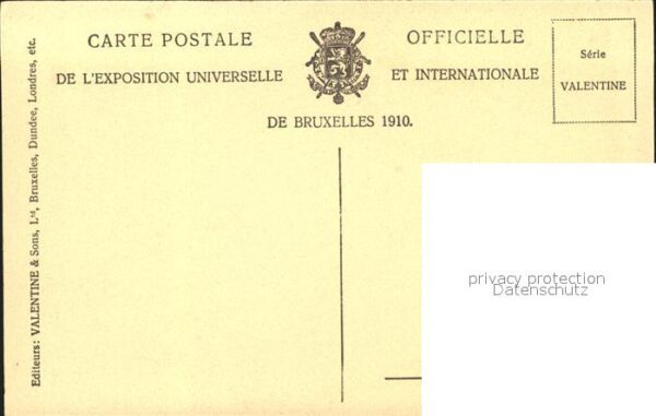 Exposition Universelle Bruxelles 1910 Le Grand Palais – Bild 2