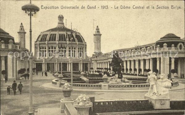 Exposition Universelle Gand 1913 Dome Central Section Belge