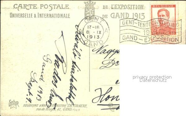 Exposition Universelle Gand 1913 Dome Central Section Belge – Bild 2