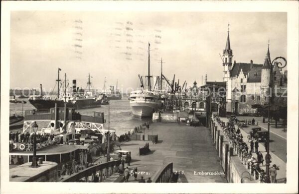 Dampfer Oceanliner Anvers Embarcadere