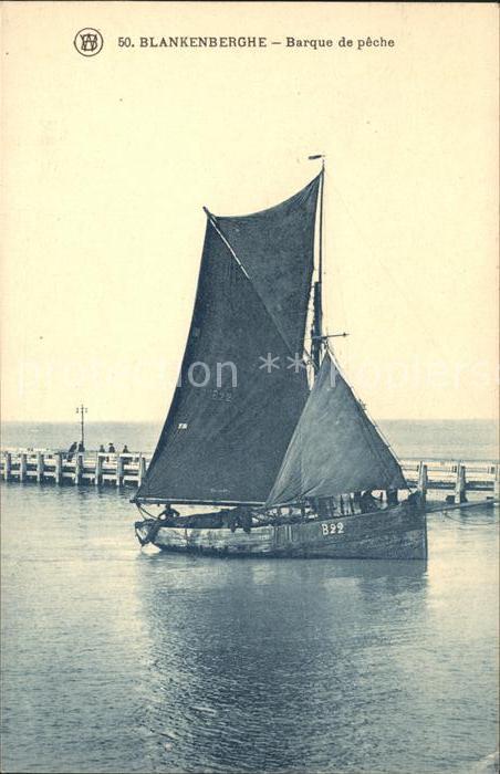 Segelboote Blankenberghe Barque de peche Fischerbo