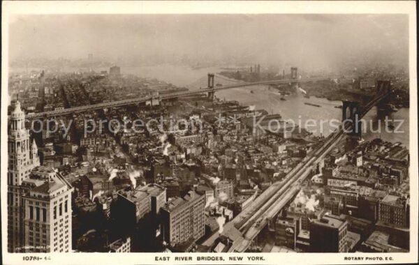 Foto Rotary Nr. 10781-44 East River Bridges New York