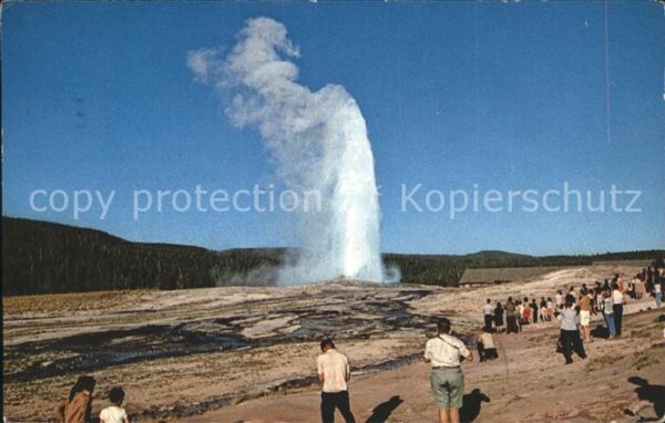 Geysire Vulcans Geysers Vulkane Old Faithful Geyser Yellowstone Nationa
