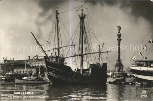 Segelschiffe Barcelona Carabela Santa Maria