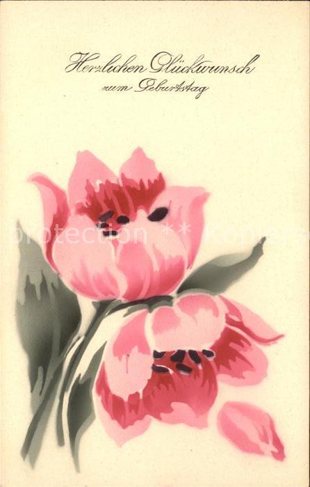 Geburtstag Glückwunsch Tulpen